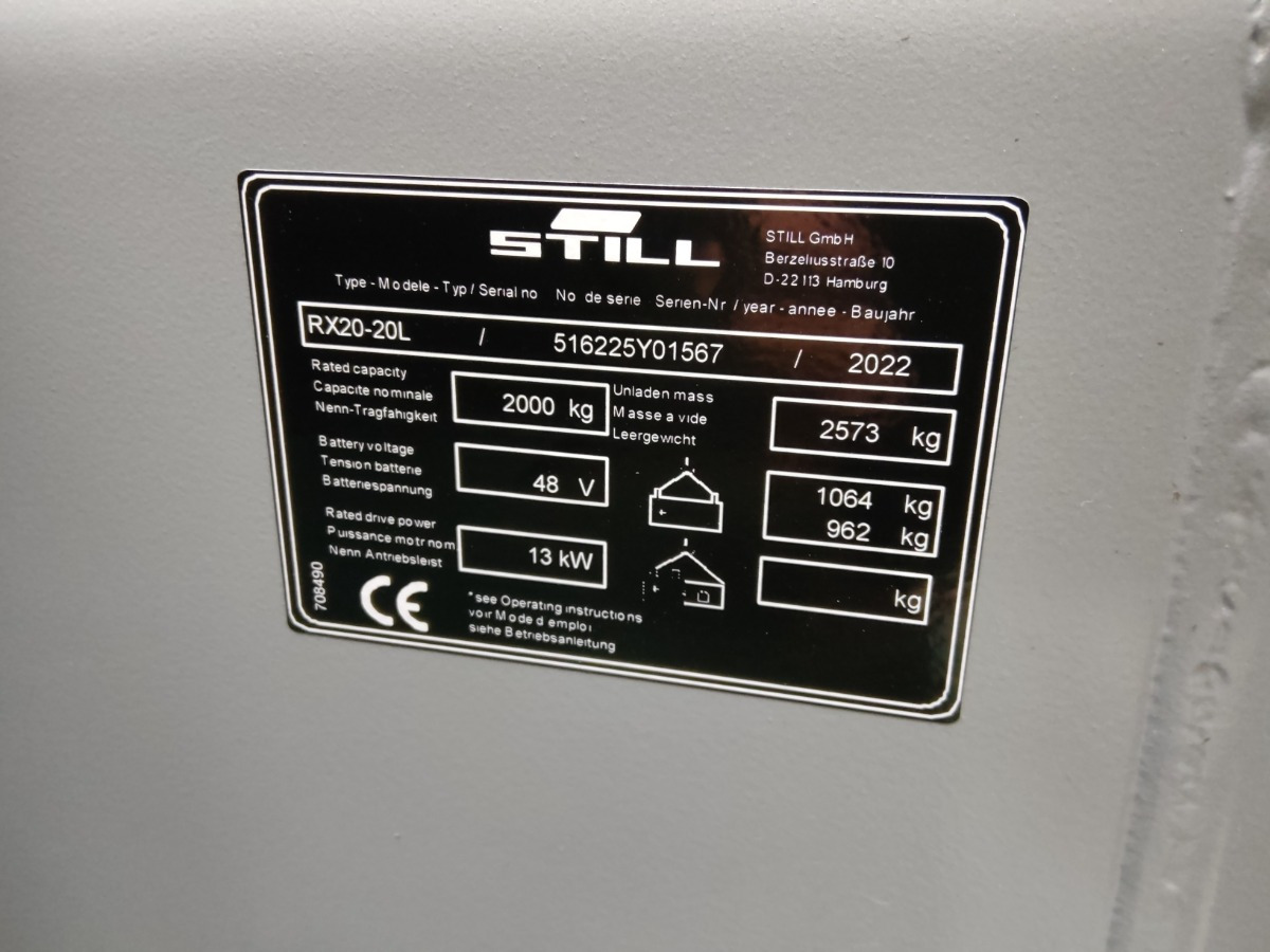 Električni viljuškar Still RX20-20L: slika 10