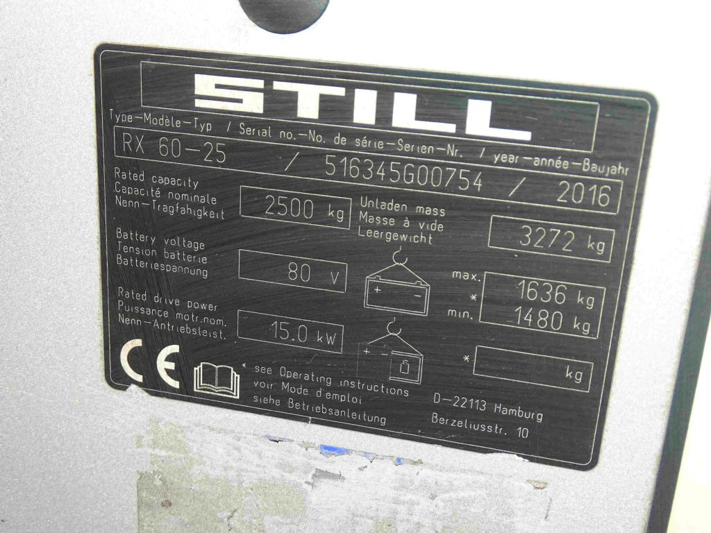Still RX60-25 - Električni viljuškar: slika 5 Still RX60-25 - Električni viljuškar: slika 5