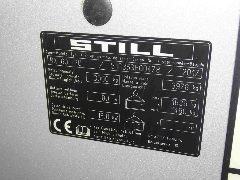 Still RX60-30 - Električni viljuškar: slika 5 Still RX60-30 - Električni viljuškar: slika 5