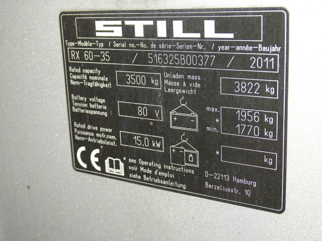 Still RX60-35 - Električni viljuškar: slika 5 Still RX60-35 - Električni viljuškar: slika 5