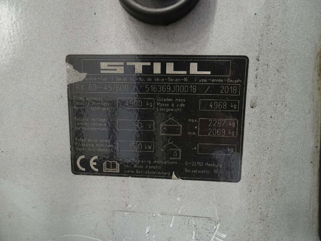 Still RX60-45/600 - Električni viljuškar: slika 4 Still RX60-45/600 - Električni viljuškar: slika 4