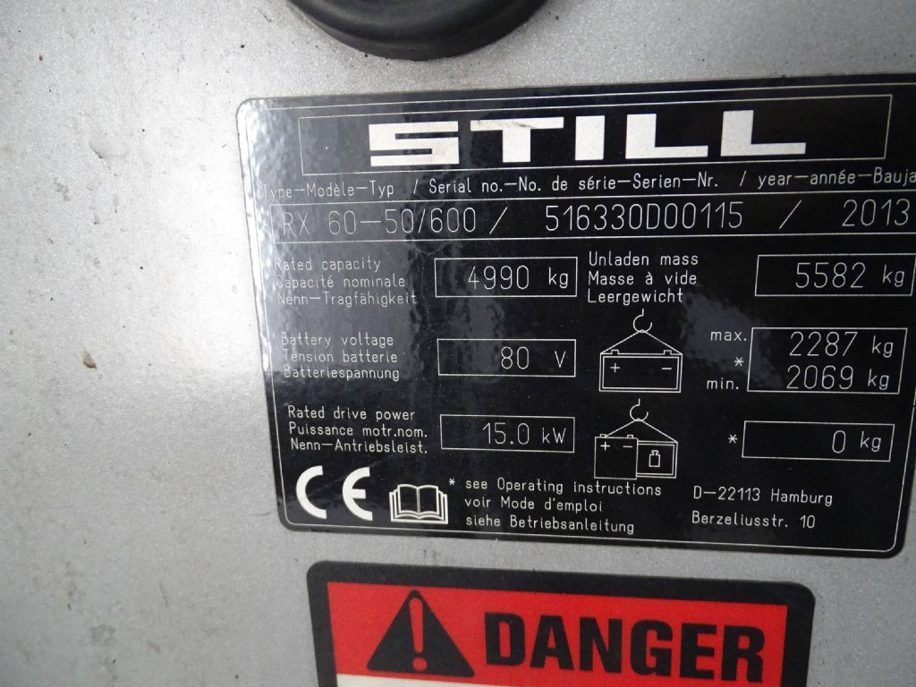 Still RX60-50/600 - Električni viljuškar: slika 5 Still RX60-50/600 - Električni viljuškar: slika 5