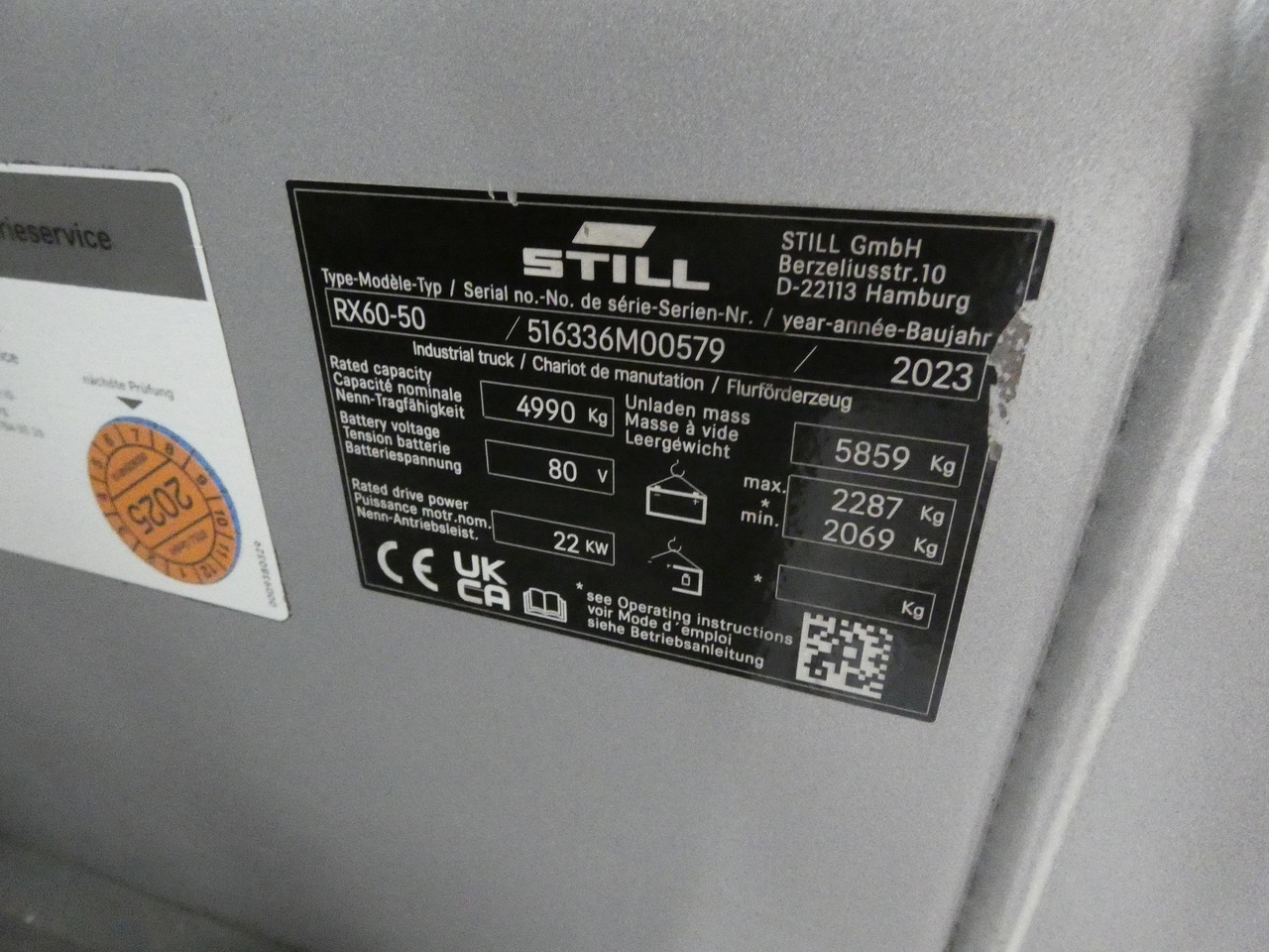 Still RX60-50 - Električni viljuškar: slika 5 Still RX60-50 - Električni viljuškar: slika 5