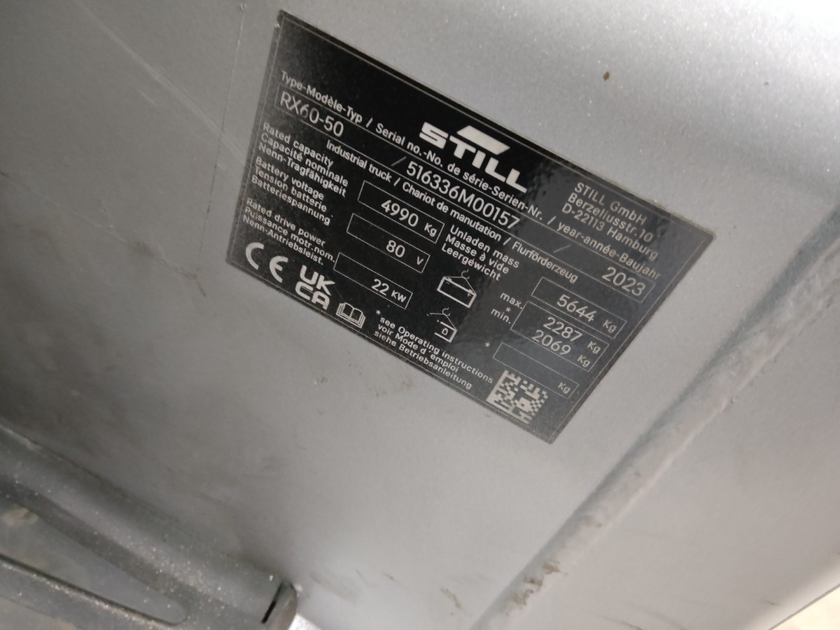 Still RX60-50 - Električni viljuškar: slika 5 Still RX60-50 - Električni viljuškar: slika 5
