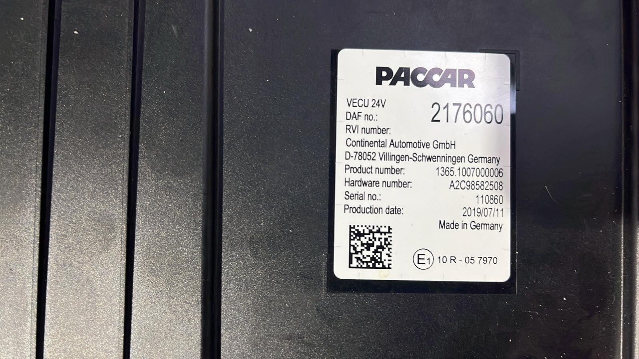 DAF XF CF VECU Control Unit Module 2176060 - Upravljačka jedinica: slika 4 DAF XF CF VECU Control Unit Module 2176060 - Upravljačka jedinica: slika 4