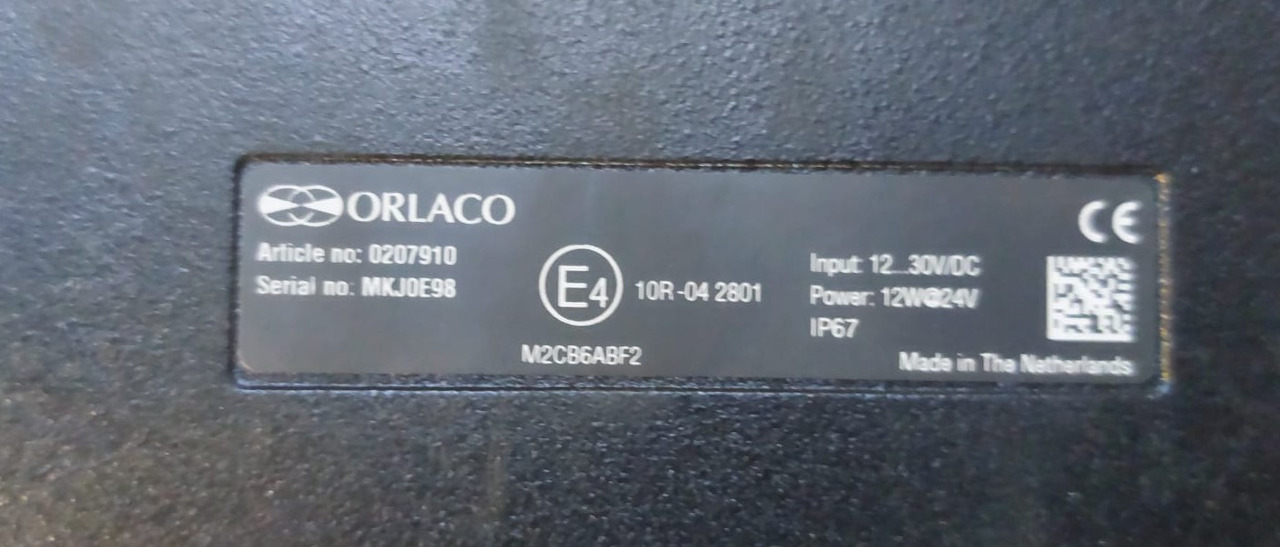 Orlaco Display 0207910 - Električni sistem za Građevinska mašina: slika 4 Orlaco Display 0207910 - Električni sistem za Građevinska mašina: slika 4