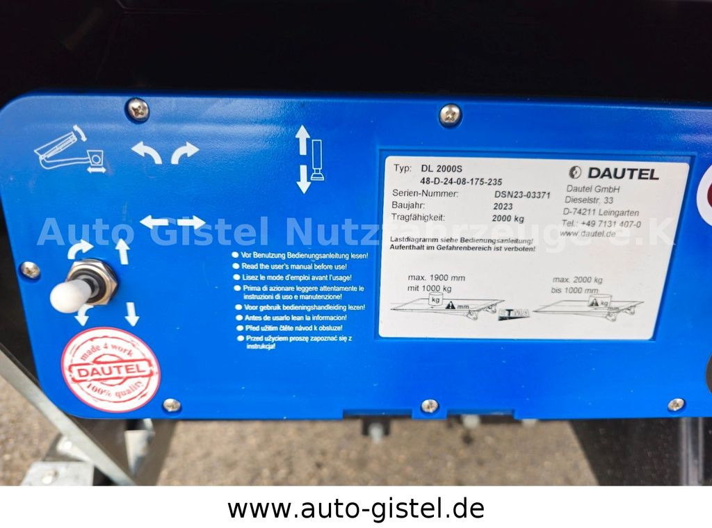 Kamion sa golom šasijom i zatvorenom kabinom novi MAN TGL 12.250 4x2 BL *Pritsche/Plane Dautel DL2000S: slika 10