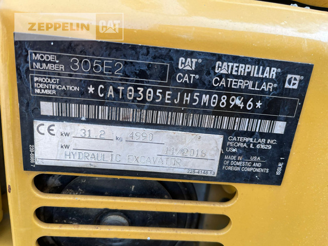 Cat 305ECR - Mini bager: slika 4 Cat 305ECR - Mini bager: slika 4
