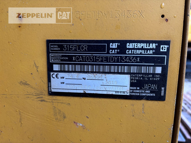 Cat 315FL - Bager guseničar: slika 2 Cat 315FL - Bager guseničar: slika 2