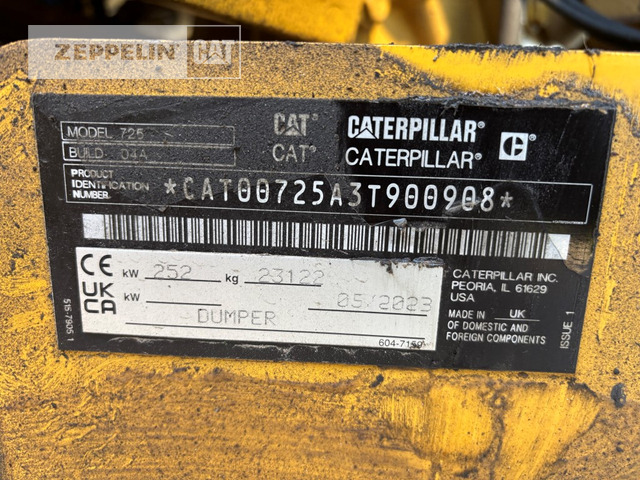 Cat 725-04A - Zglobni kiper: slika 2 Cat 725-04A - Zglobni kiper: slika 2