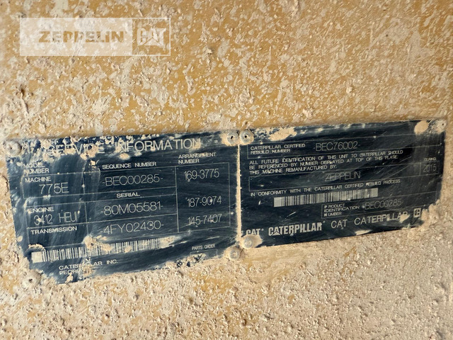 Cat 775E - Kiper sa krutom šasijom/ Kiper za kamen: slika 5 Cat 775E - Kiper sa krutom šasijom/ Kiper za kamen: slika 5