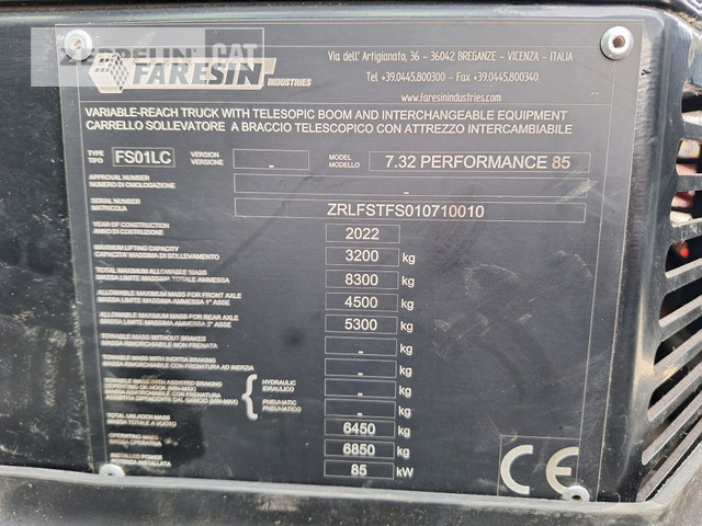 Teleskopski upravljač Faresin 7.32: slika 27 Teleskopski upravljač Faresin 7.32: slika 27