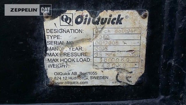 Brza spojnica za Građevinska mašina Oil-Quick OQ80 Schnellwechsler: slika 7
