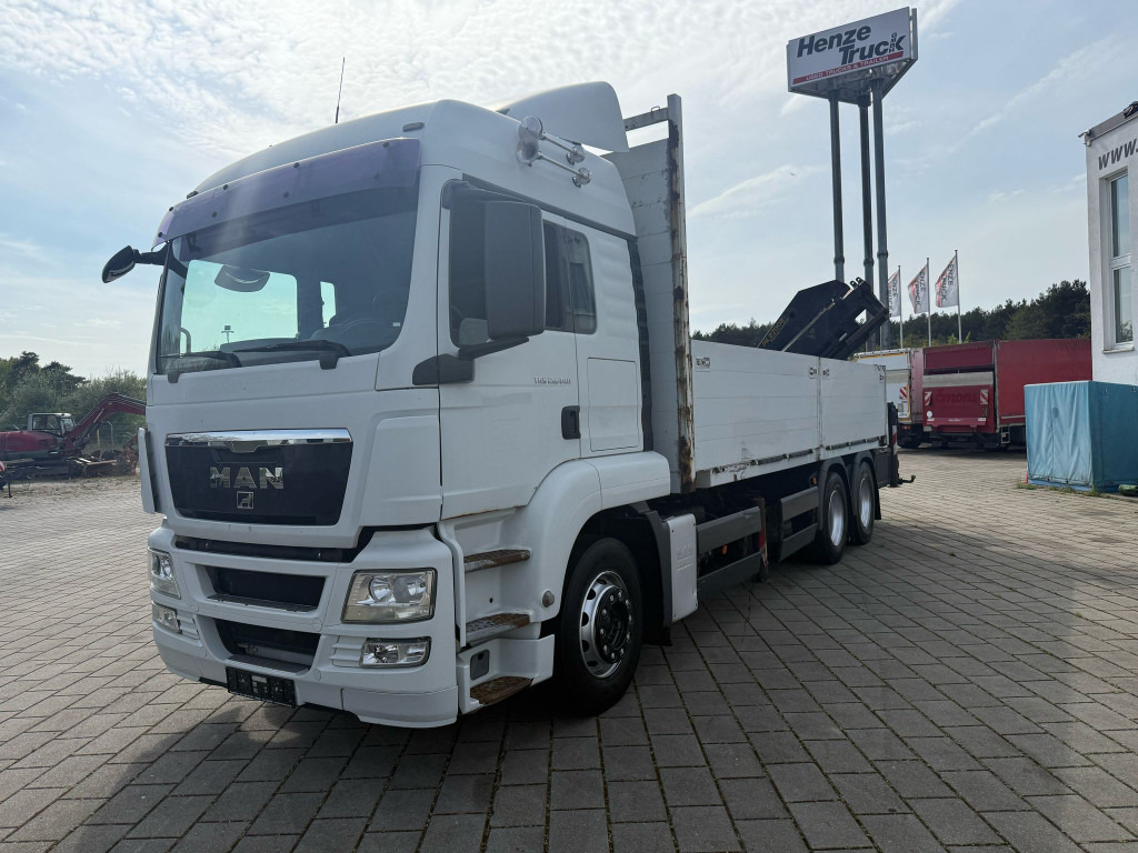 MAN TG-S 26.440 6x4 Pritsche Heckkran PK 27002+Funk - Kamion sa tovarnim sandukom, Kamion sa dizalicom: slika 1 MAN TG-S 26.440 6x4 Pritsche Heckkran PK 27002+Funk - Kamion sa tovarnim sandukom, Kamion sa dizalicom: slika 1