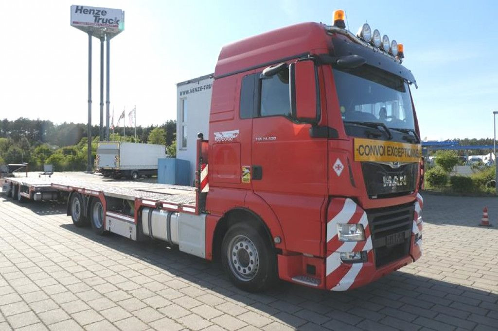 MAN TG-X 24.500 6x2-4 LL-U Pritsche Maschinentranspo - Kamion za prevoz automobila: slika 3 MAN TG-X 24.500 6x2-4 LL-U Pritsche Maschinentranspo - Kamion za prevoz automobila: slika 3