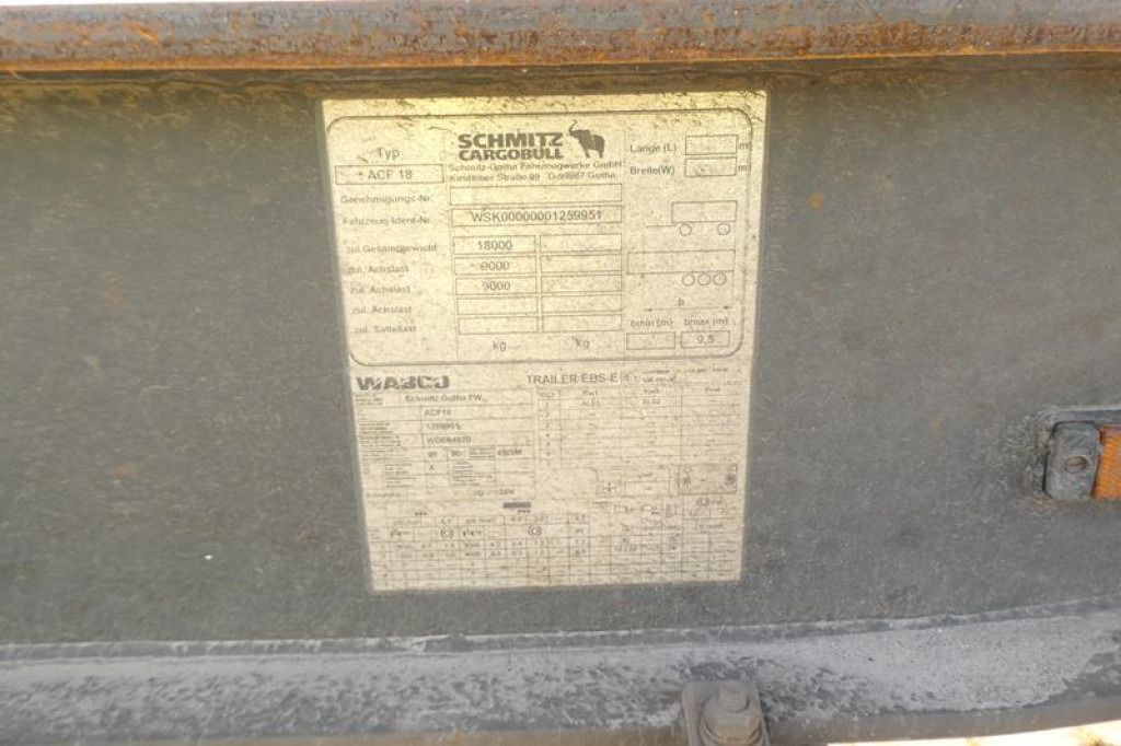 SCHMITZ GOTHA Abrollcontainernanhänger ACF 18 Containeranhänger S -Schlitten - Abrol/ Autopodizač prikolica: slika 2 SCHMITZ GOTHA Abrollcontainernanhänger ACF 18 Containeranhänger S -Schlitten - Abrol/ Autopodizač prikolica: slika 2