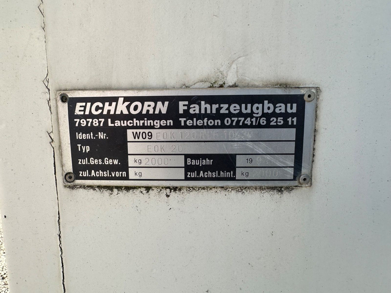 Eichkorn E0K20 Fahrradanhänger - Prikolica sa zatvorenim sandukom: slika 4 Eichkorn E0K20 Fahrradanhänger - Prikolica sa zatvorenim sandukom: slika 4
